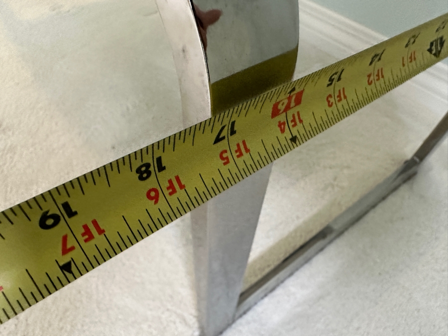 Just Added - Design Institute Of America (DIA) Chrome Island Bench With 2 Cushions 61.5'W X 17'D X 18'H [Photo 10]