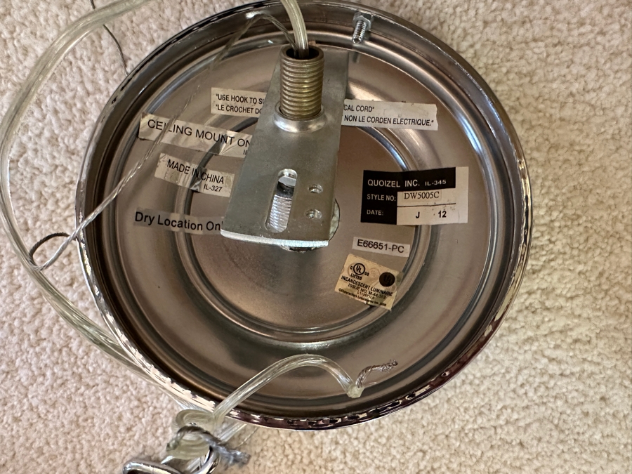 Quoizel Downtown 5-Light Steel And Crystal Orb Chandelier Light Fixture [Photo 2]