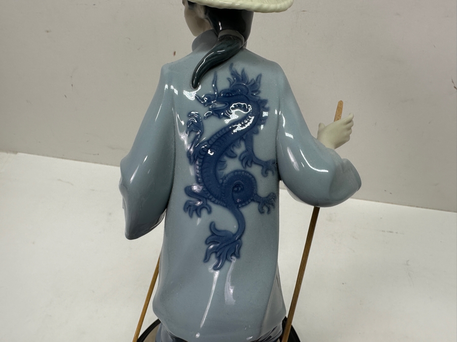 Large Vintage Lladro Porcelain Figurine Titled 'A Rickshaw Ride' Or 'Ride In China' By Salvador Debon 15'W X 8'D X 12.5'H [Photo 14]