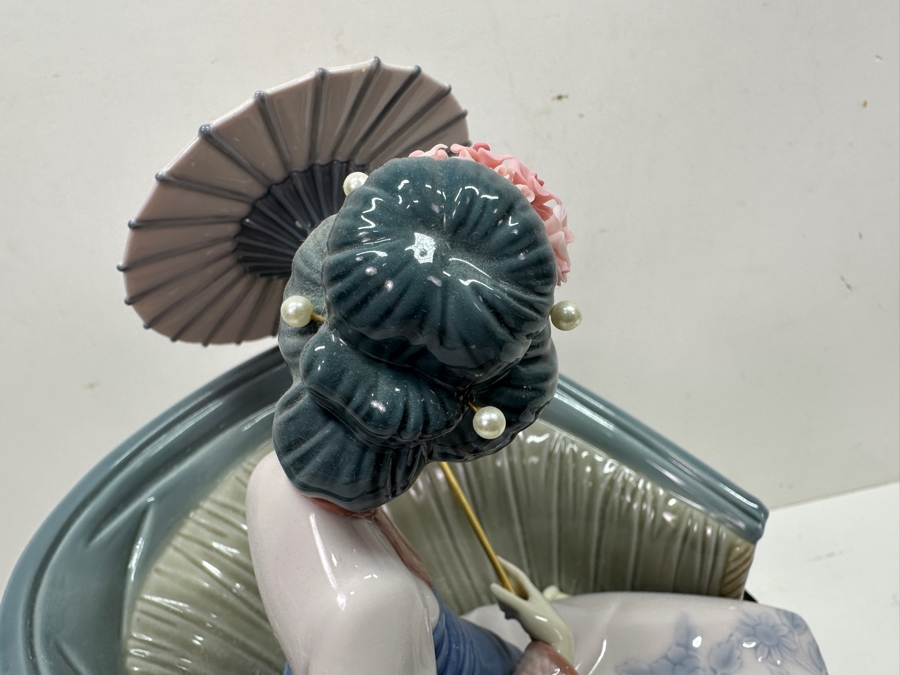 Large Vintage Lladro Porcelain Figurine Titled 'A Rickshaw Ride' Or 'Ride In China' By Salvador Debon 15'W X 8'D X 12.5'H [Photo 8]