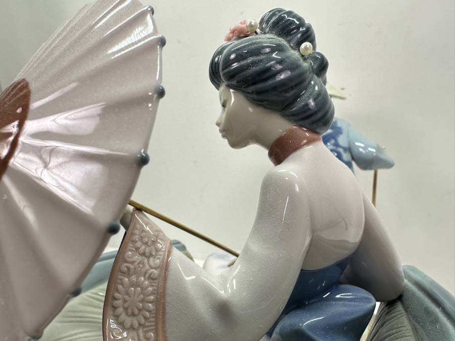 Large Vintage Lladro Porcelain Figurine Titled 'A Rickshaw Ride' Or 'Ride In China' By Salvador Debon 15'W X 8'D X 12.5'H [Photo 13]