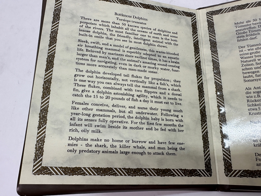 Kaiser Limited Edition Porcelain Figurine Titled 'Bottlenose Dolphins' By Artist Wolfgang Gawantka (One Of The Dolphin's Fins On The Backside Of The Sculpture Is Chipped) 18'W X 9'H Numbered 391 Of 4,500 [Photo 11]