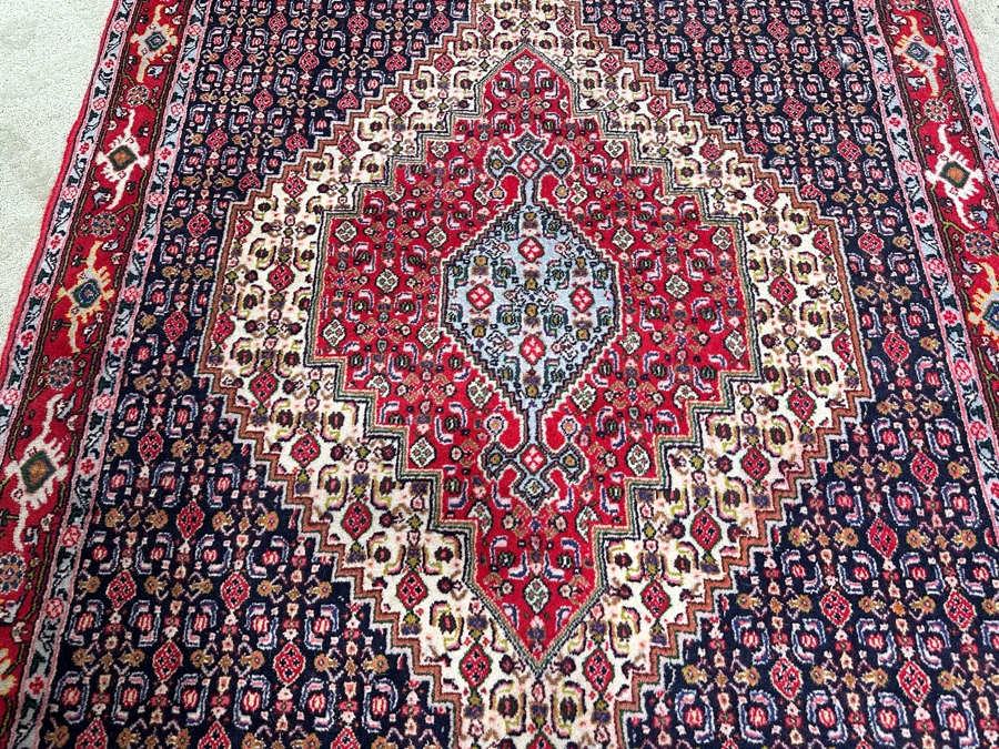 Just Added - Hand Knotted Wool Area Rug From Senneh, Iran 49' X 60' [Photo 2]