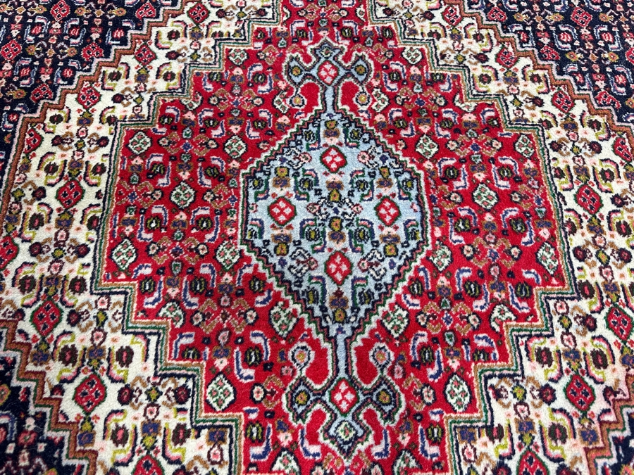 Just Added - Hand Knotted Wool Area Rug From Senneh, Iran 49' X 60' [Photo 3]