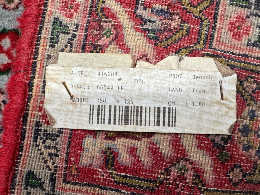 Just Added - Hand Knotted Wool Area Rug From Senneh, Iran 49' X 60' [Photo 5]