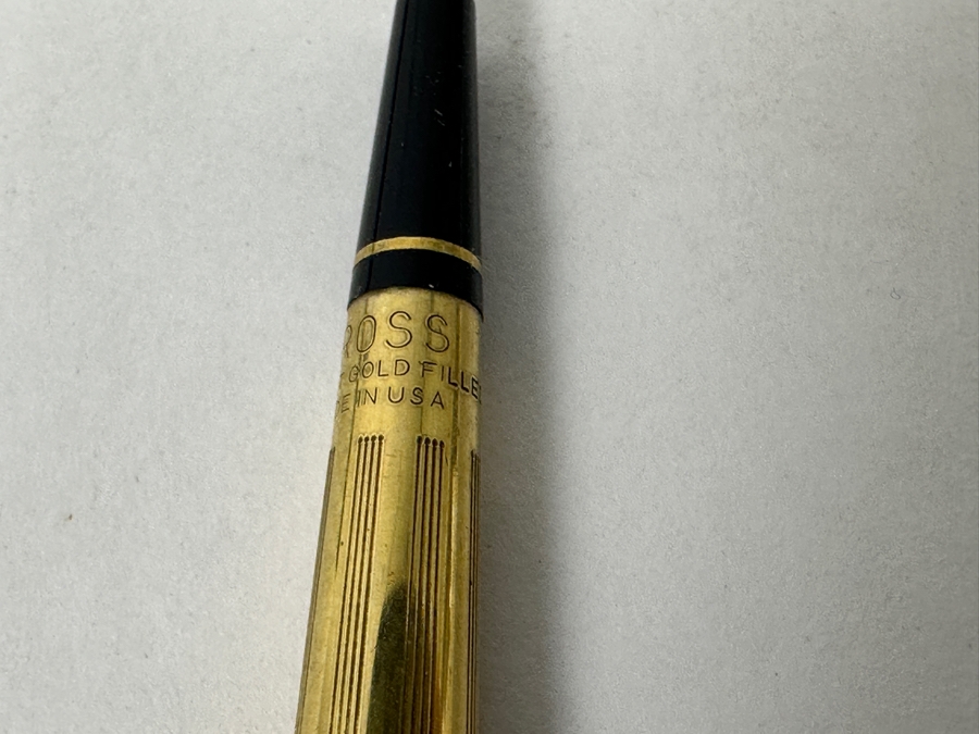 Just Added - Gold Filled Cross Ballpoint Pen And Mechanical Pencil Desk Set [Photo 5]