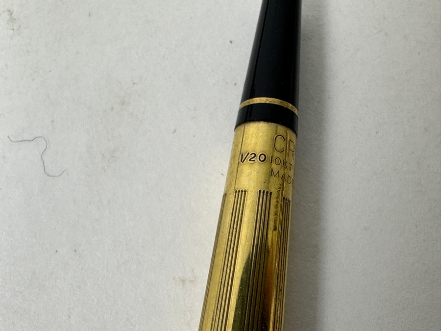 Just Added - Gold Filled Cross Ballpoint Pen And Mechanical Pencil Desk Set [Photo 4]