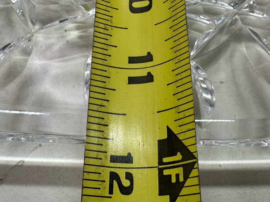 Just Added - Waterford Crystal Lismore Square Signed Sean O'Donnell 2002 Square Crystal Plate 11.75' X 12' [Photo 8]