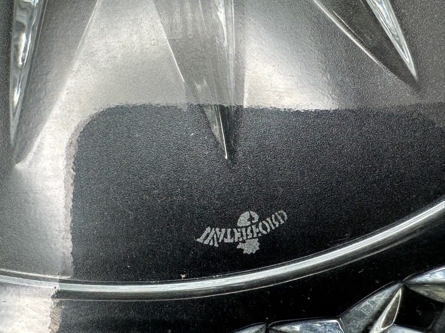 Just Added - Waterford Crystal Lismore Square Signed Sean O'Donnell 2002 Square Crystal Plate 11.75' X 12' [Photo 3]