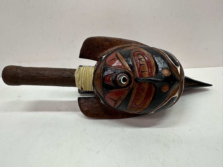 Just Added - Reproduction Northwest Coast Raven Rattle By BOMA 13'L [Photo 5]