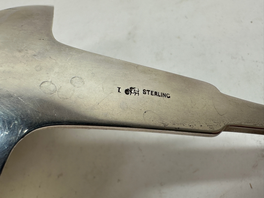 Just Added - Large Vintage Sterling Silver Ladle 12.5'L 220g - Current Silver Melt Value $680 [Photo 5]