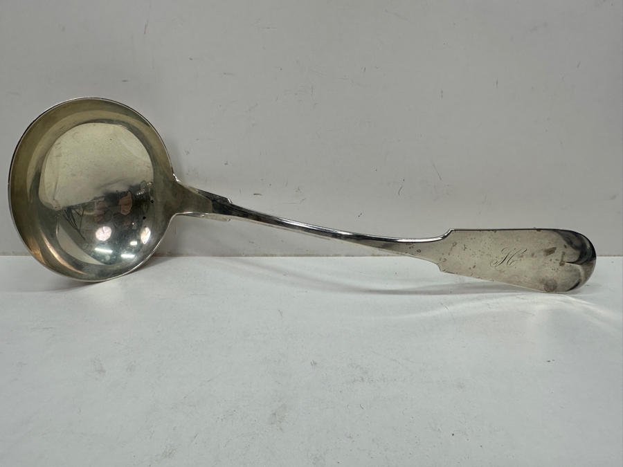 Just Added - Large Vintage Sterling Silver Ladle 12.5'L 220g - Current Silver Melt Value $680 [Photo 2]