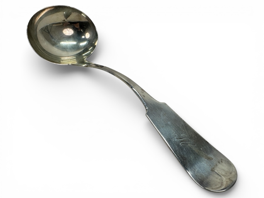 Just Added - Large Vintage Sterling Silver Ladle 12.5'L 220g - Current Silver Melt Value $680