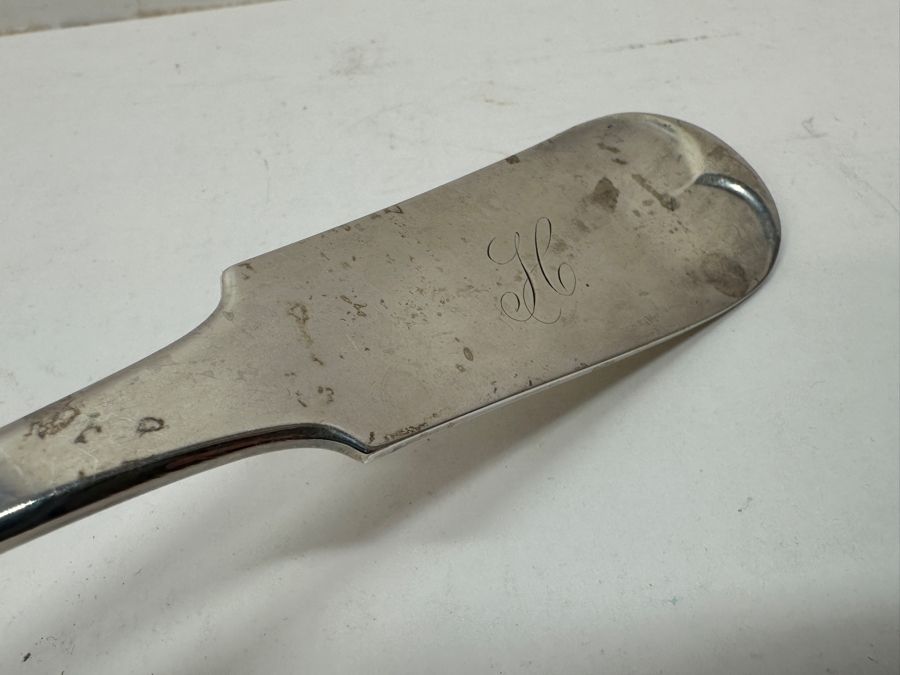 Just Added - Large Vintage Sterling Silver Ladle 12.5'L 220g - Current Silver Melt Value $680 [Photo 3]