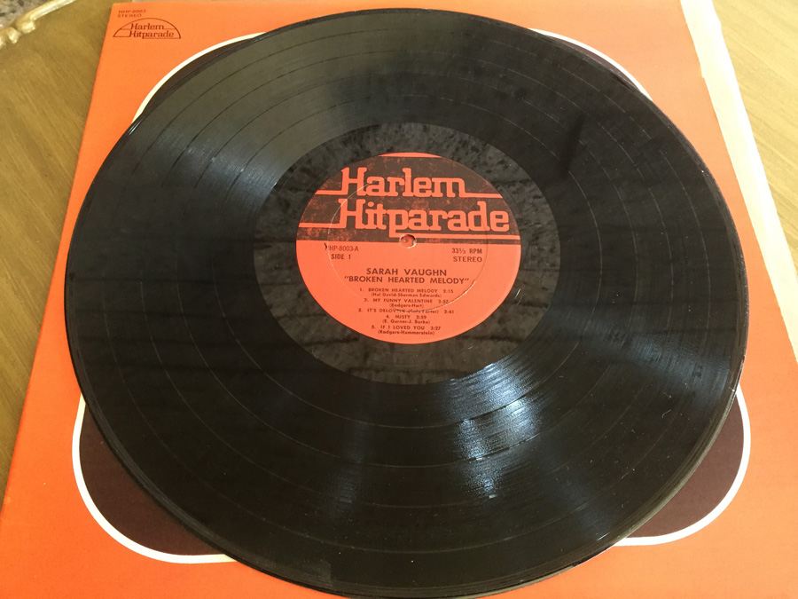 Sarah Vaughan ‎- Broken Hearted Melody - Harlem Hitparade ‎- HHP-8003 [Photo 3]