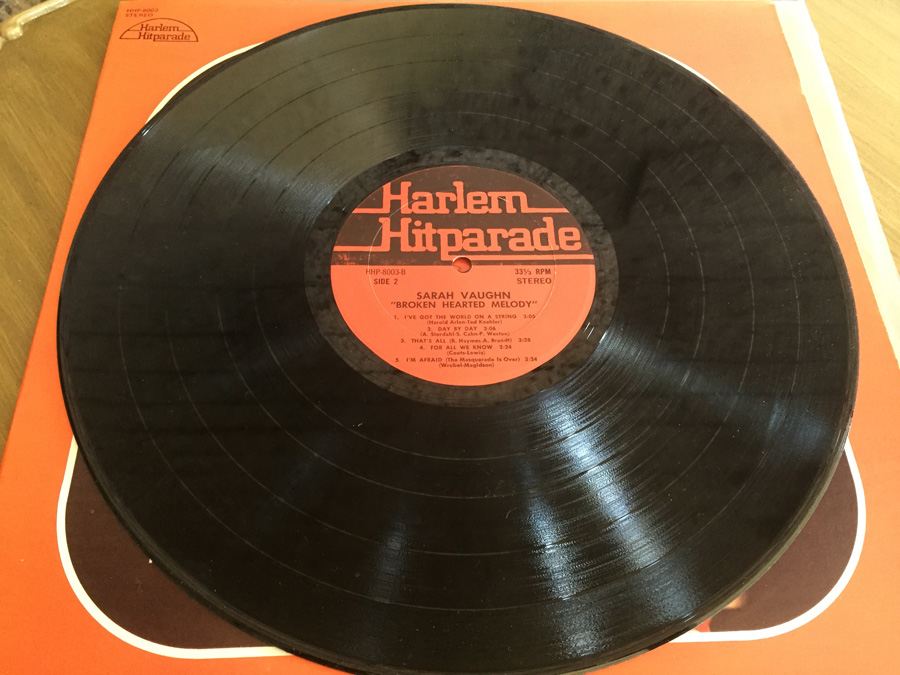 Sarah Vaughan ‎- Broken Hearted Melody - Harlem Hitparade ‎- HHP-8003 [Photo 5]