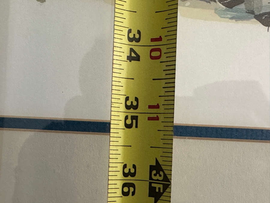 Just Added - Aldo Luongo Original Serigraph Titled 'Morning Umbrellas' Hand Signed And Numbered 20 Of 275 Purchased From Lawrence Ross Galleries in Newport Beach, CA 1982 38' X 39' [Photo 9]