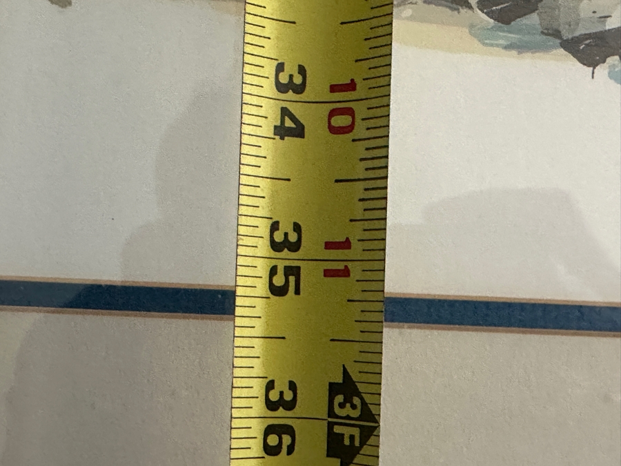 Just Added - Aldo Luongo Original Serigraph Titled 'Morning Umbrellas' Hand Signed And Numbered 20 Of 275 Purchased From Lawrence Ross Galleries in Newport Beach, CA 1982 38' X 39' [Photo 8]