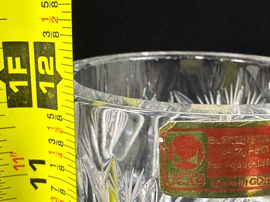 Just Added - Lausitzer Glas Cut Crystal Vase Made In The German Democratic Republic New Old Stock 12'H [Photo 6]