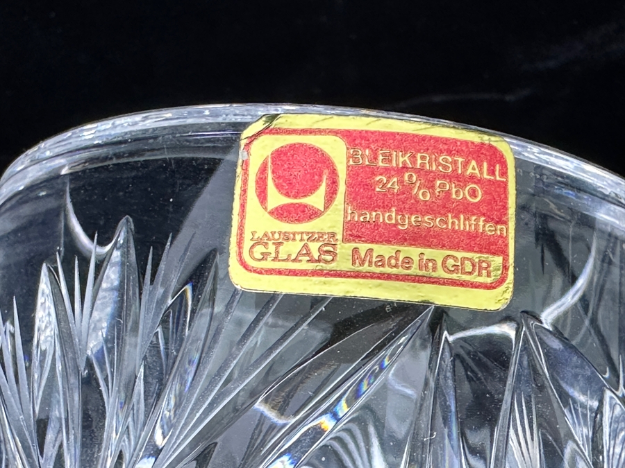Just Added - Lausitzer Glas Cut Crystal Vase Made In The German Democratic Republic New Old Stock 12'H [Photo 5]