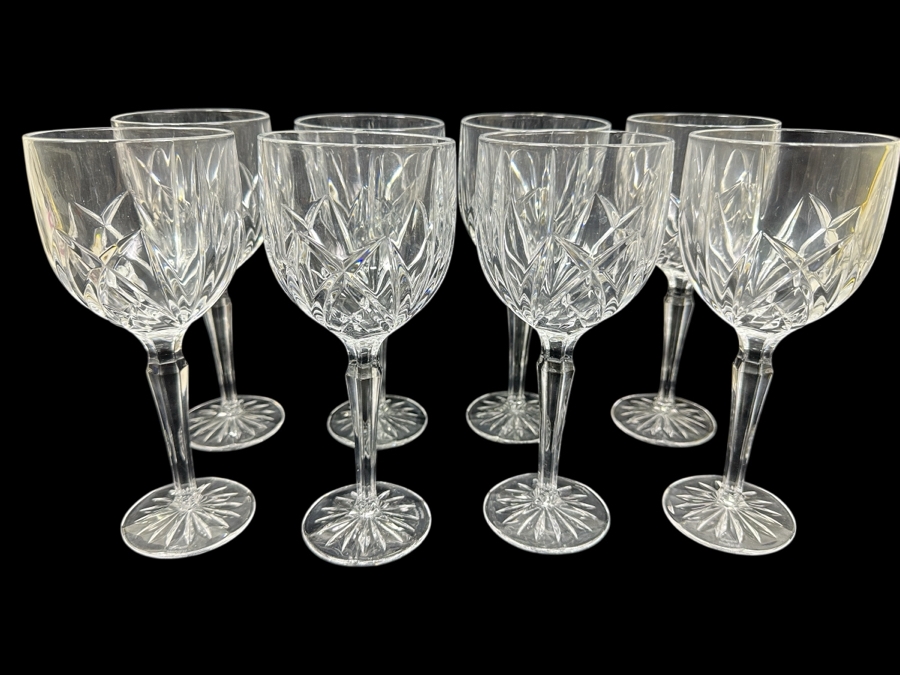 Just Added - (8) Waterford Crystal Marquis Stemware Glasses 8.5'H