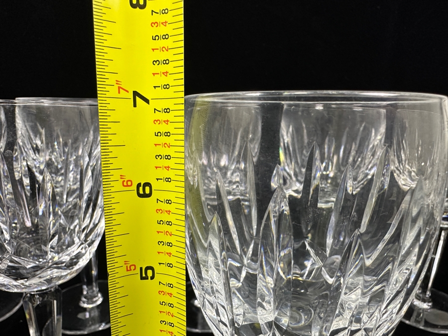 Just Added - (10) Waterford Crystal Kildare Water Goblet Stemware Glass 7'H - Retails $1,000 [Photo 6]