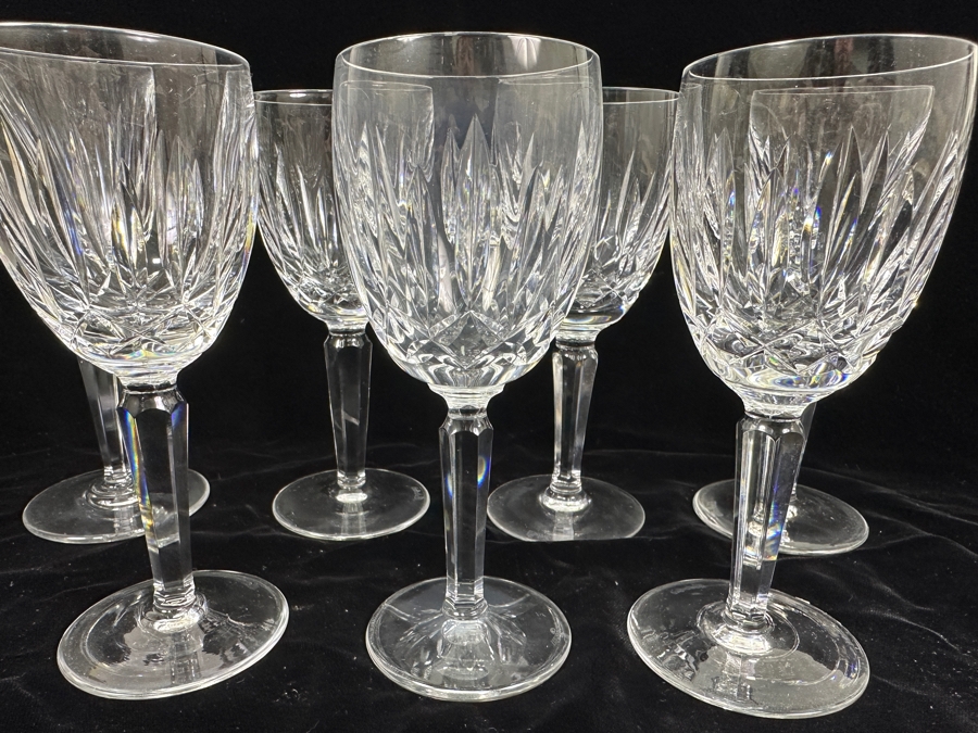 Just Added - (7) Waterford Crystal Kildare Claret Wine Stemware Glass 6.5'H - Retails $595 [Photo 3]