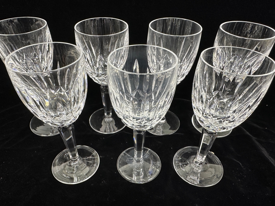 Just Added - (7) Waterford Crystal Kildare Claret Wine Stemware Glass 6.5'H - Retails $595 [Photo 4]