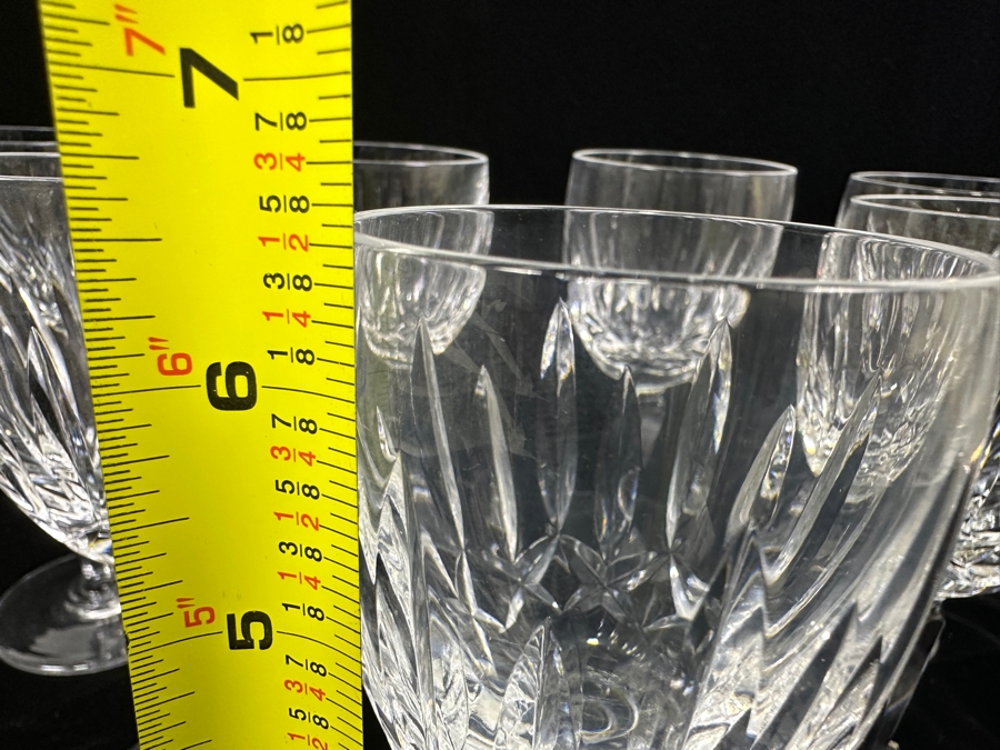 Just Added - (7) Waterford Crystal Kildare Claret Wine Stemware Glass 6.5'H - Retails $595 [Photo 6]