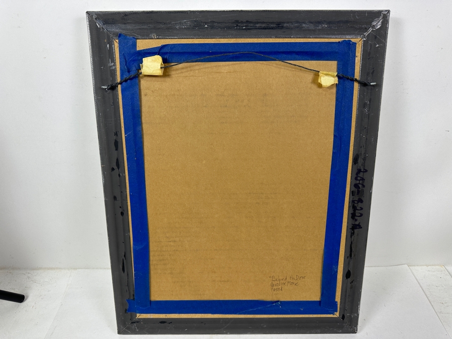 Just Added - Caroline Howe Morse (1934-2025, American) Original 'Interpretive Realism' Pastel Painting Titled 'Behind The Door' Signed Verso - Her Artwork Is Featured At The La Jolla Community Center Through The La Jolla Art Association 12 X 16 [Photo 6]