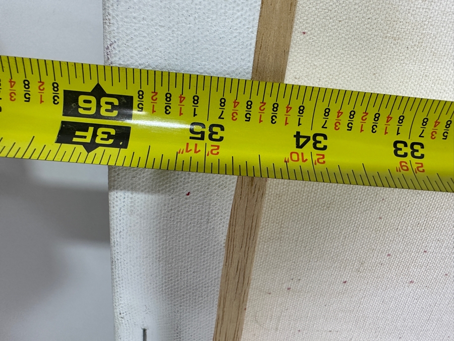 Just Added - Caroline Howe Morse (1934-2025, American) Original 'Interpretive Realism' Oil Painting On Canvas Of The Seattle Skyline Signed Lower Right - Her Artwork Is Featured At The La Jolla Community Center / La Jolla Art Association 36 X 24 [Photo 8]