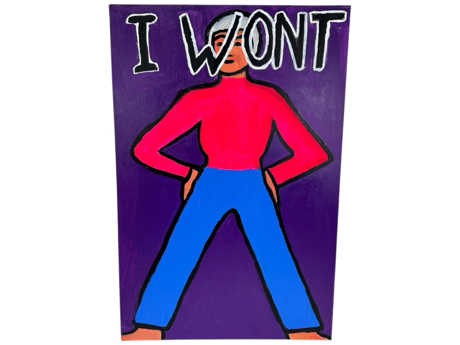 Just Added - Caroline Howe Morse (1934-2025, American) Original 'Interpretive Realism' Oil Painting On Canvas Unsigned - Her Artwork Is Featured At The La Jolla Community Center Through The La Jolla Art Association 24' X 36'
