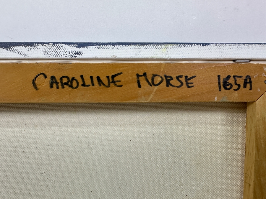 Just Added - Caroline Howe Morse (1934-2025, American) Original 'Interpretive Realism' Oil Painting On Canvas Titled 'Tool (Power Saw)' Signed Verso - Her Artwork Is Featured At The La Jolla Community Center Through The La Jolla Art Association 20' X 16' [Photo 7]
