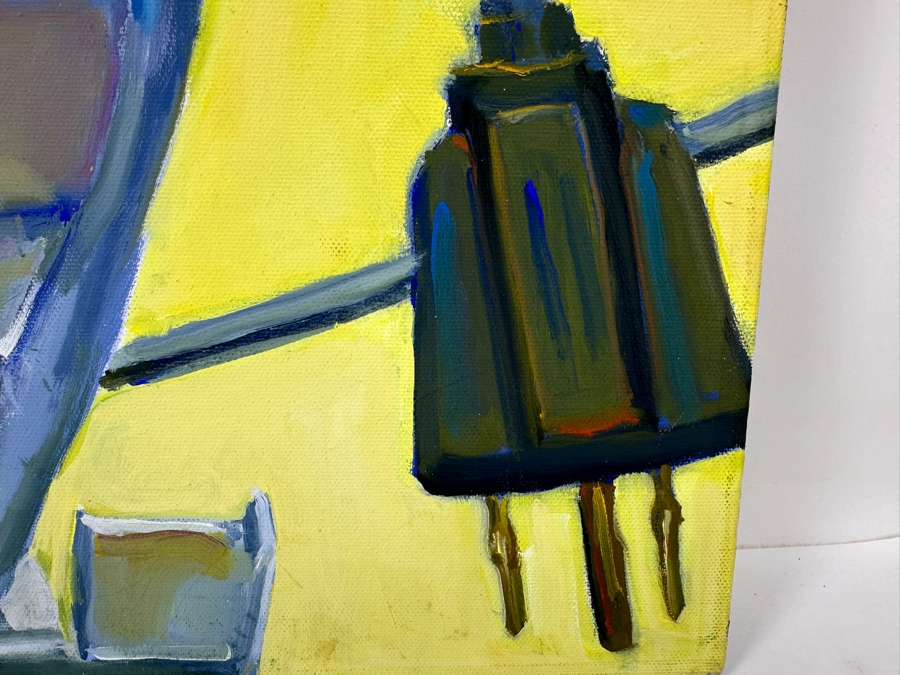 Just Added - Caroline Howe Morse (1934-2025, American) Original 'Interpretive Realism' Oil Painting On Canvas Titled 'Tool (Power Saw)' Signed Verso - Her Artwork Is Featured At The La Jolla Community Center Through The La Jolla Art Association 20' X 16' [Photo 2]