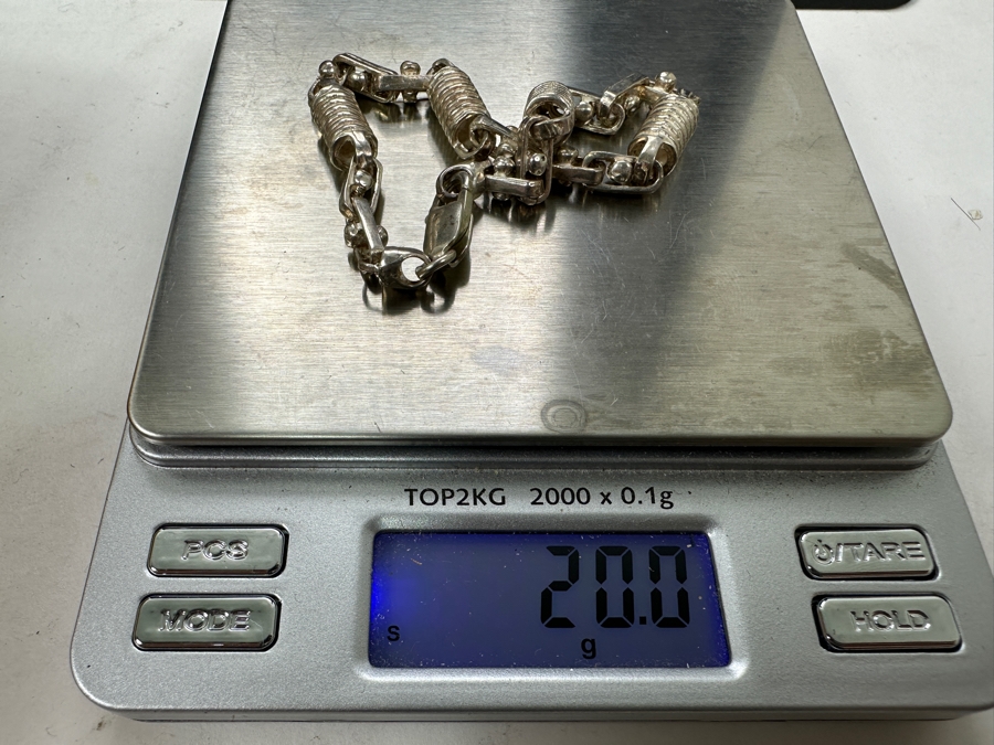 Just Added - Sterling Silver 8' Bracelet 20.0g [Photo 3]