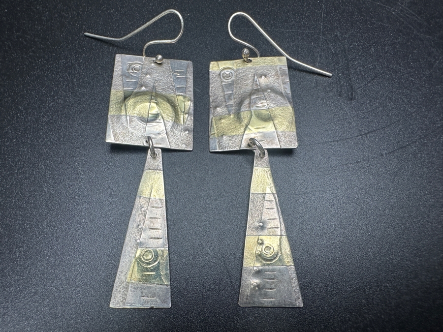 Just Added - Sterling Silver Earrings By Lucinda Moran 8.4g [Photo 2]