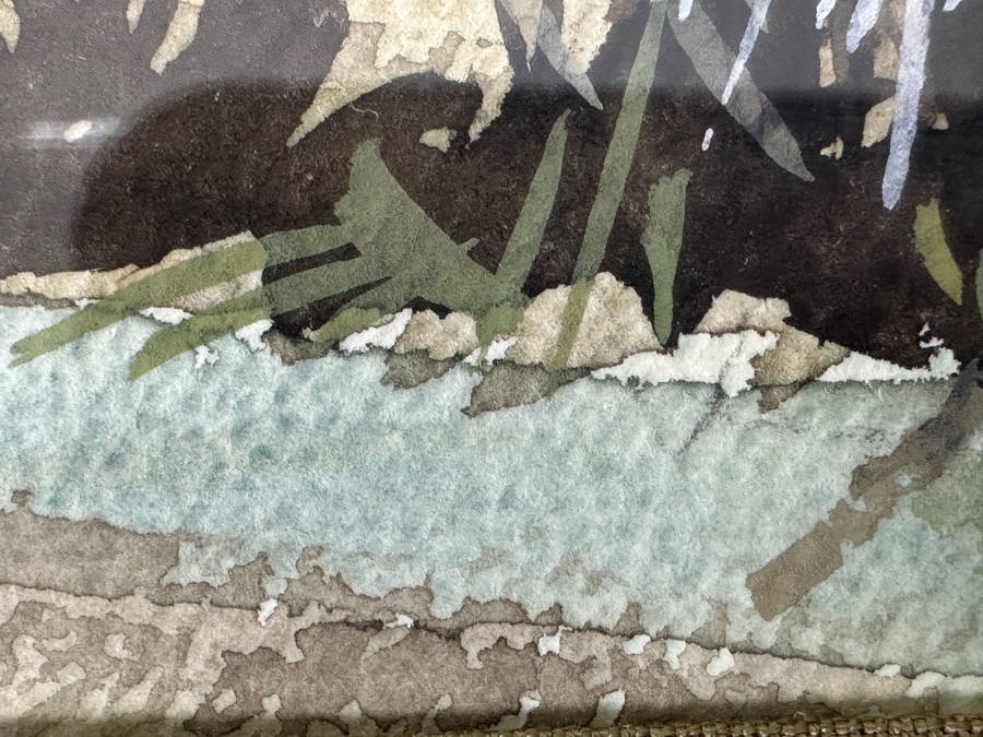 Just Added - Mike Dantes (20th Century, Australian) Original Watercolor Painting On Paper Signed Lower Right 21.5' X 15' Framed 27.5' X 21' [Photo 7]