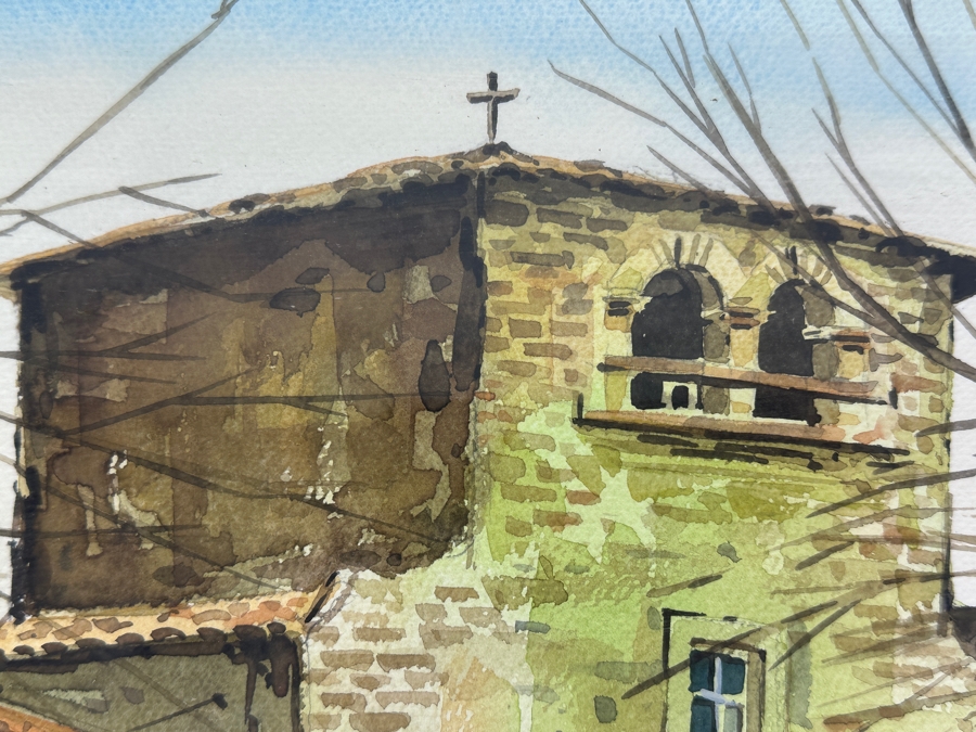 Just Added - Mike Dantes (20th Century, Australian) Original Watercolor Painting On Paper Signed Lower Right 21.5' X 15' Framed 27.5' X 21' [Photo 5]