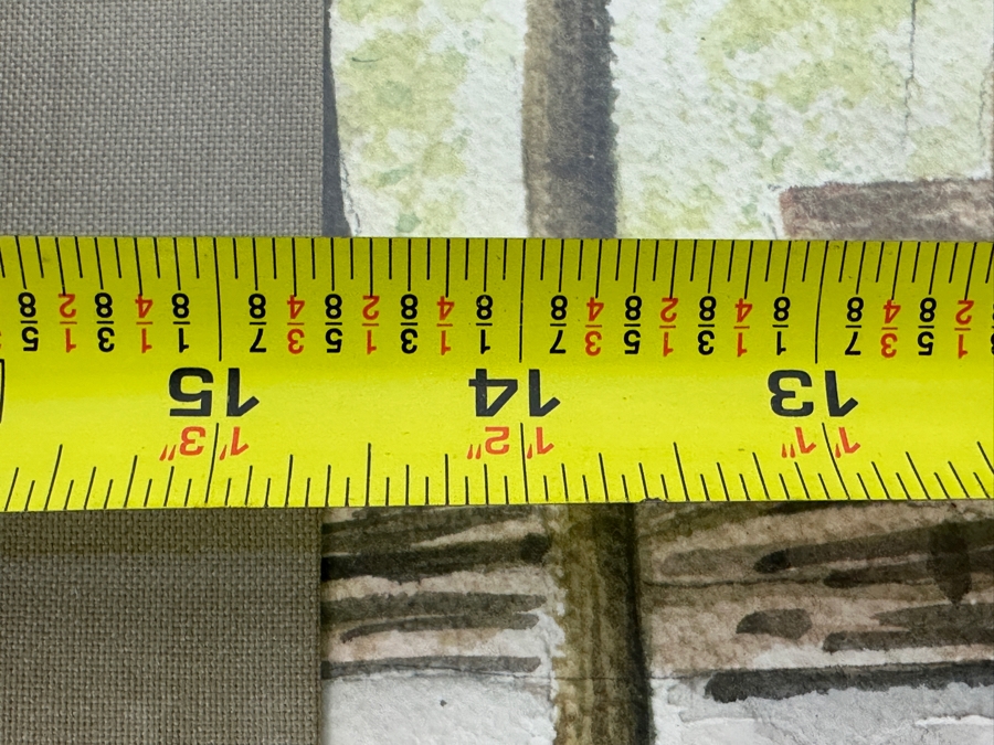 Just Added - Mike Dantes (20th Century, Australian) Original Watercolor Painting On Paper Signed Lower Left 14.5' X 11' Framed 22' X 18' [Photo 7]