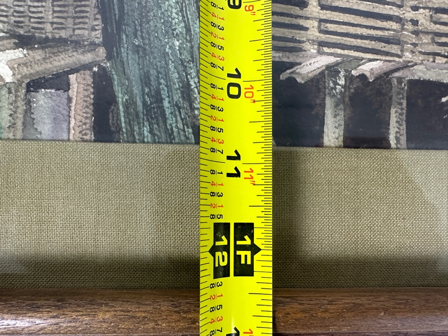 Just Added - Mike Dantes (20th Century, Australian) Original Watercolor Painting On Paper Signed Lower Left 14.5' X 11' Framed 22' X 18' [Photo 7]