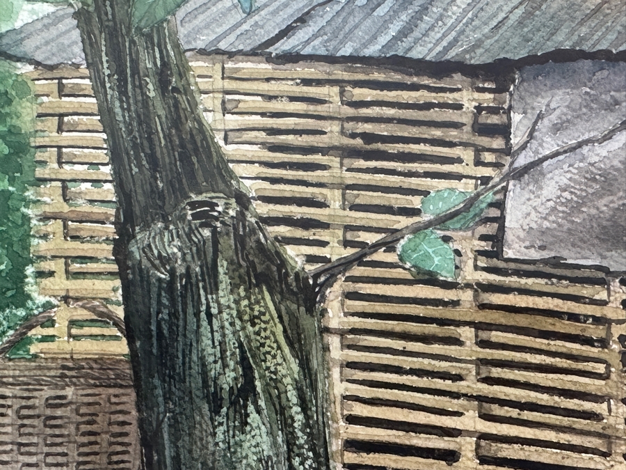 Just Added - Mike Dantes (20th Century, Australian) Original Watercolor Painting On Paper Signed Lower Left 14.5' X 11' Framed 22' X 18' [Photo 3]