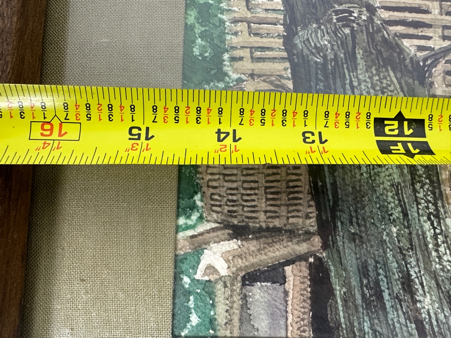 Just Added - Mike Dantes (20th Century, Australian) Original Watercolor Painting On Paper Signed Lower Left 14.5' X 11' Framed 22' X 18' [Photo 6]