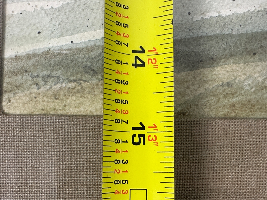 Just Added - Mike Dantes (20th Century, Australian) Original Watercolor Painting On Paper Signed Lower Left 10.5' X 15' Framed 18' X 22' [Photo 8]