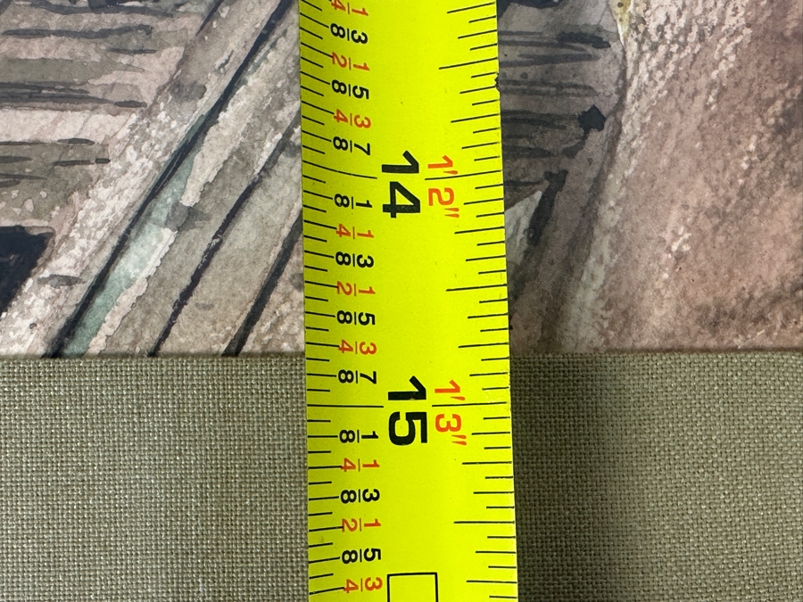 Just Added - Mike Dantes (20th Century, Australian) Original Watercolor Painting On Paper Signed Lower Left 10.5' X 15' Framed 18' X 22' [Photo 8]