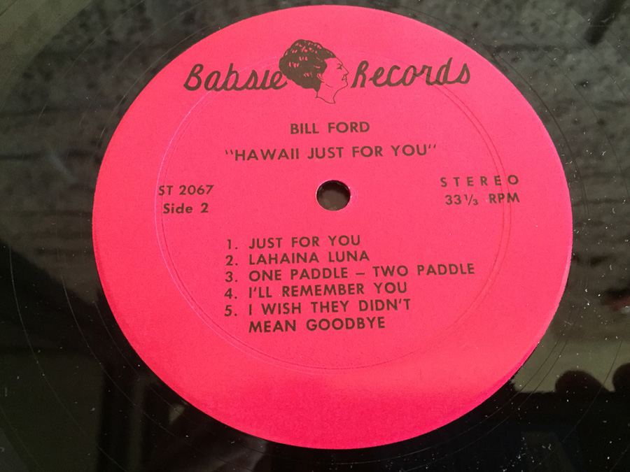 Bill Ford - Hawaii Just For You - Babsie Records - ST 2067 [Photo 6]