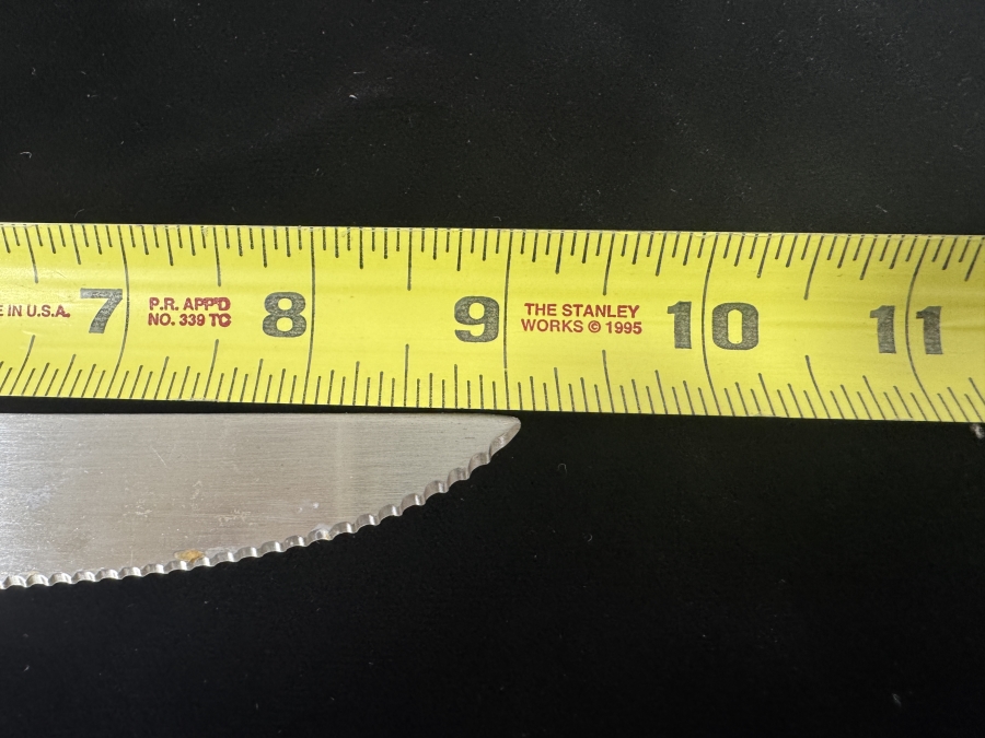 Just Added - Set Of (12) GS Stainless Steel Serrated Steak Knives 9'L [Photo 4]