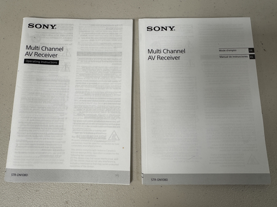 Just Added - Sony STR-DN1080 Multi Channel AV Receiver High Resolution Audio With Bluetooth / Wi-Fi Includes Remote And Manuals  [Photo 4]