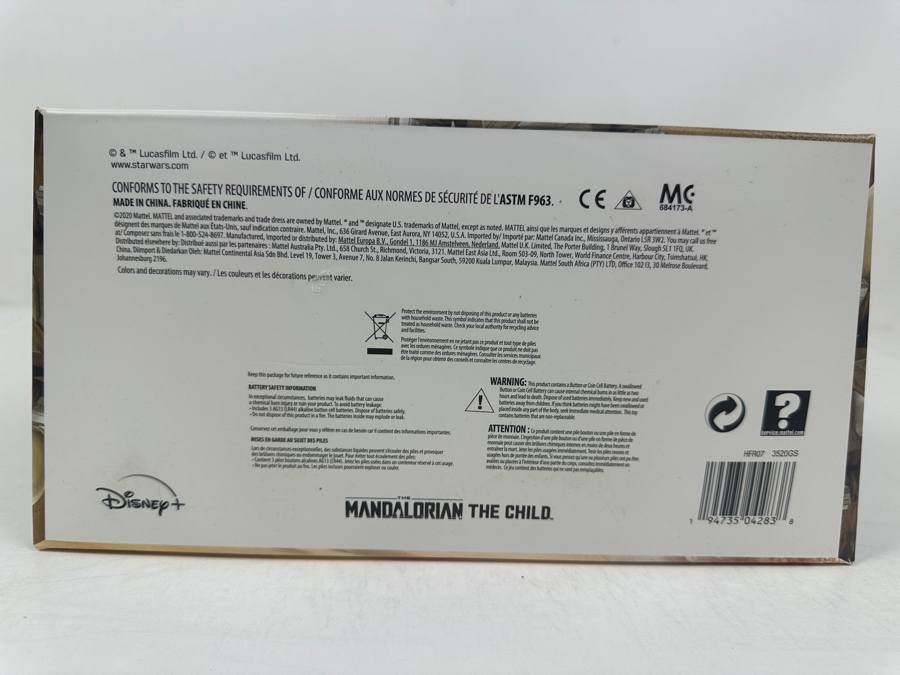 New Star Wars The Mandalorian The Child Plush Toy With Carrier Mattel 2020 [Photo 7]