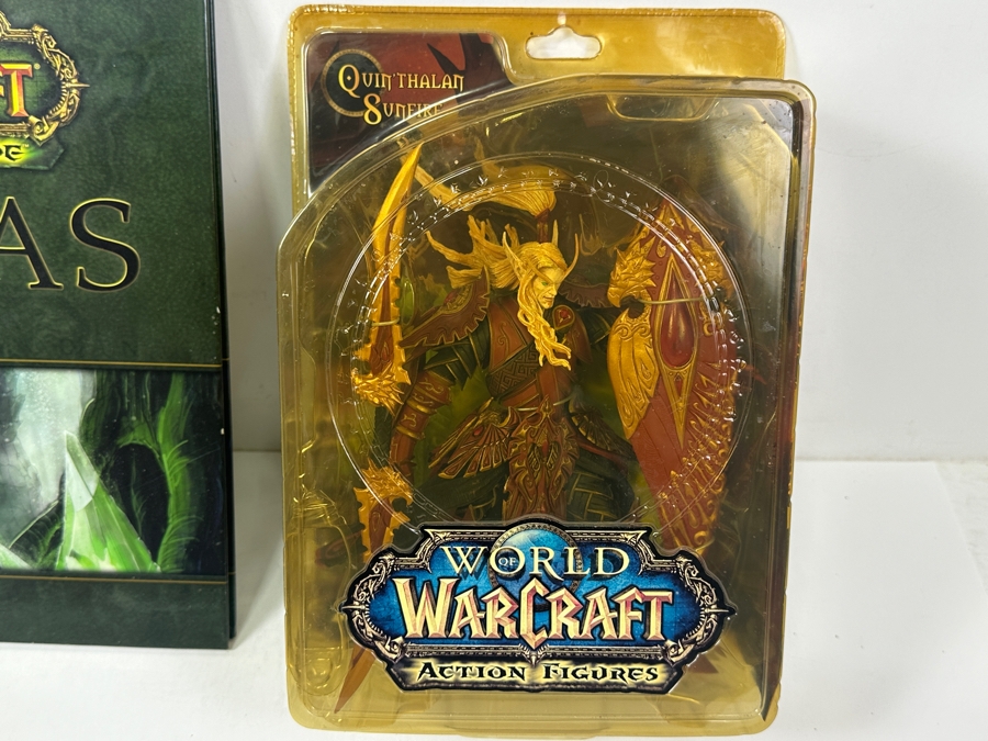New World Of Warcraft Quin'thalan Sunfire Action Figure And First Edition Hardcover Book World Of Warcraft The Burning Crusade Atlas 2008 [Photo 2]