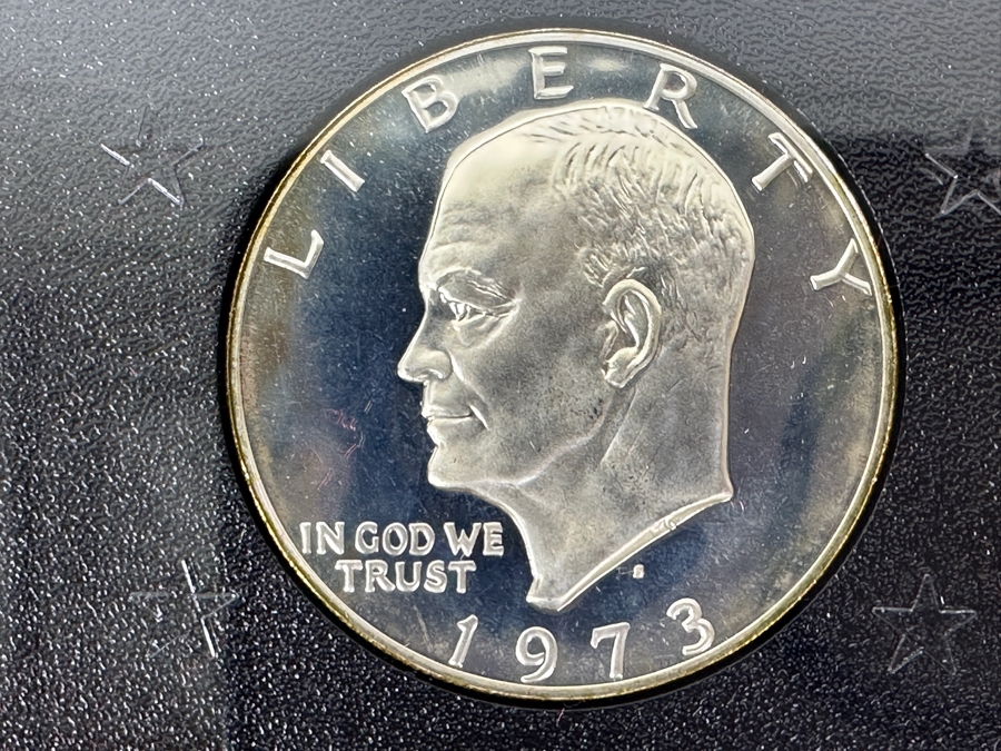 1973 S Eisenhower United States Proof Silver Dollar [Photo 4]